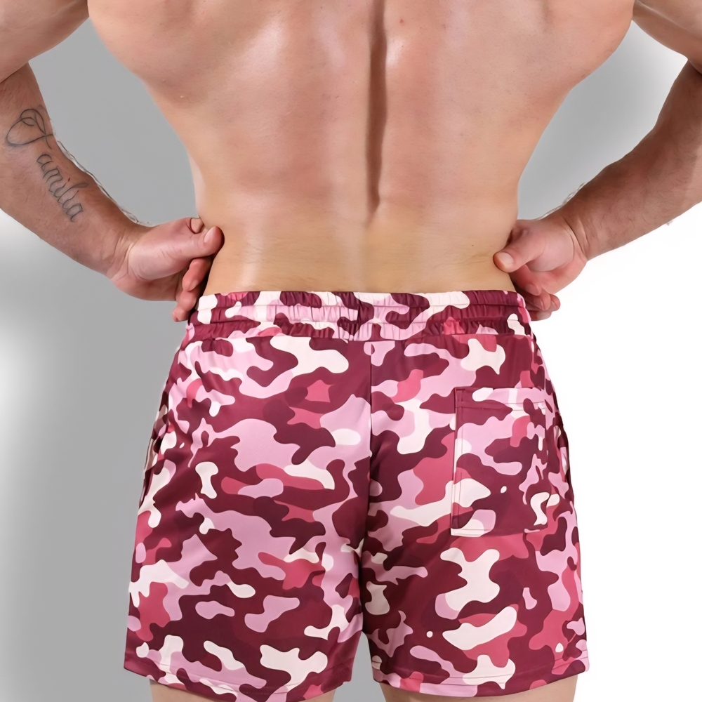 JJ MALIBU Quick Dry Mesh Shorrts - Purple Camo